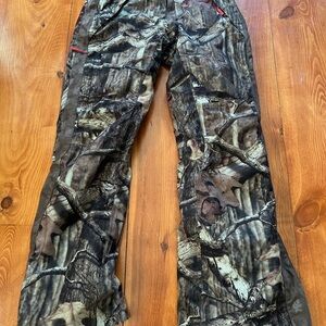 Heavy jacket and pants.